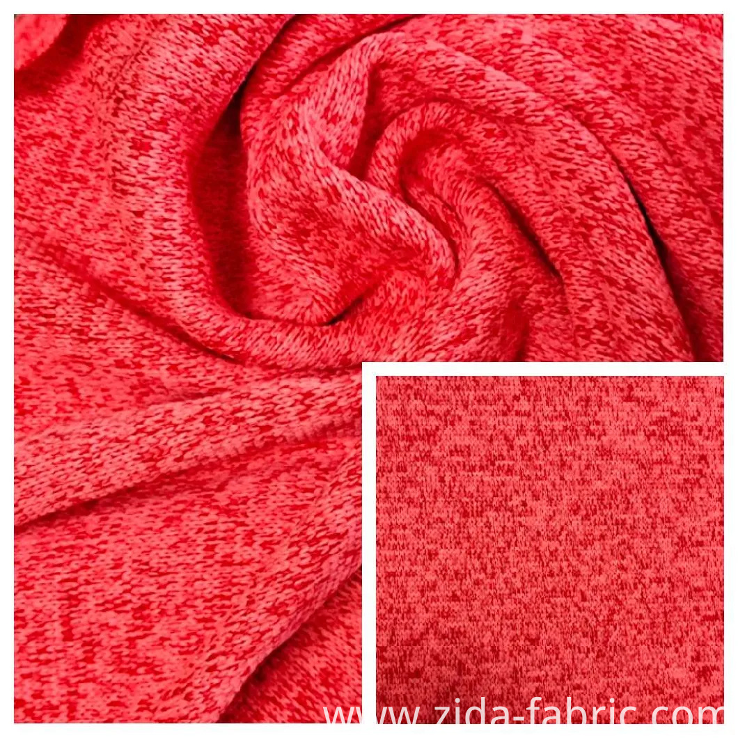 100% Polyester Hacci Fleece Fabric with Dyed